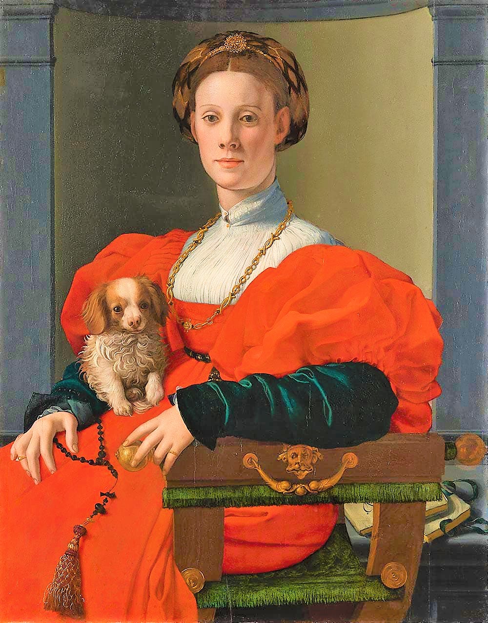 Agnolo Bronzino, Bildnis einer Dame in Rot, um 1533, Frankfurt am Main, Städel Museum